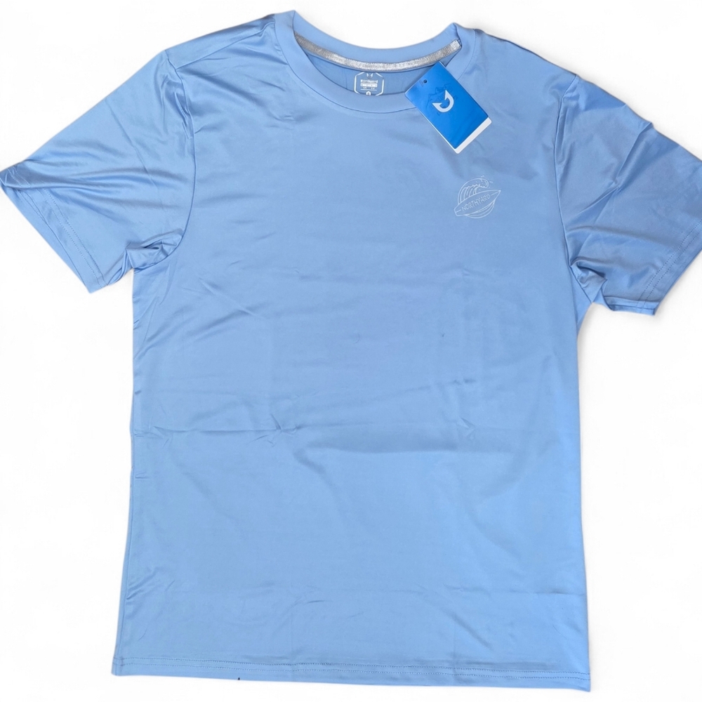 Northyard Men's Light Blue Performance T-Shirt